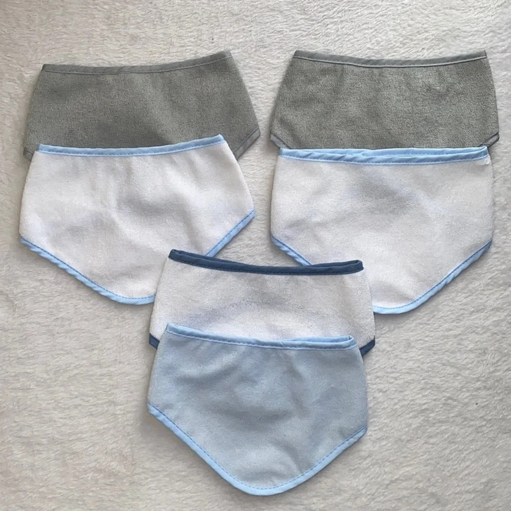 6 piece bandana style bibs by True Baby